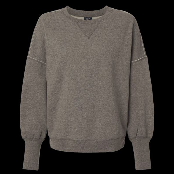 Women's Sueded Fleece Crewneck Sweatshirt Thumbnail