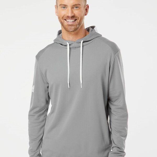 Textured Mixed Media Hooded Sweatshirt Thumbnail