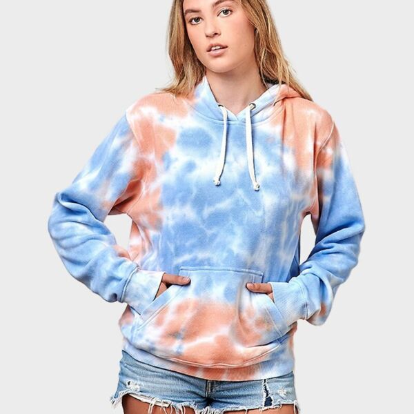 Tie-Dyed Fleece Hooded Sweatshirt Thumbnail