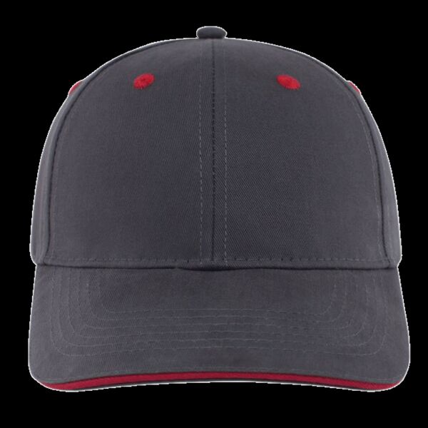 Brushed Twill Cap With Sandwich Bill Thumbnail