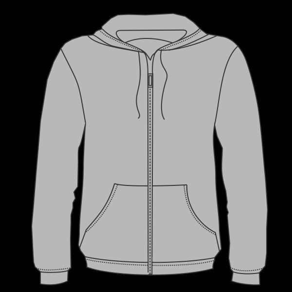 Unisex Sponge Fleece DTM Full-Zip Hoodie Sweatshirt Thumbnail