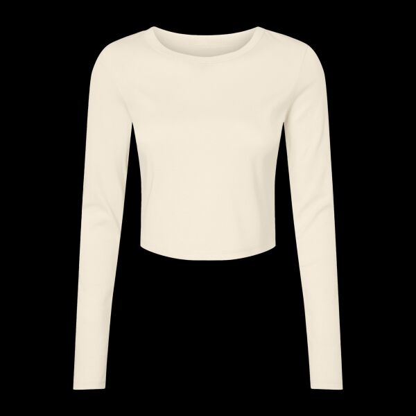 Women's Micro Rib Long Sleeve Baby Tee Thumbnail