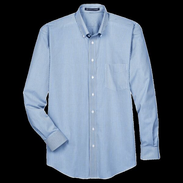 Men's Crown Collection® Banker Stripe Woven Dress Shirt Thumbnail