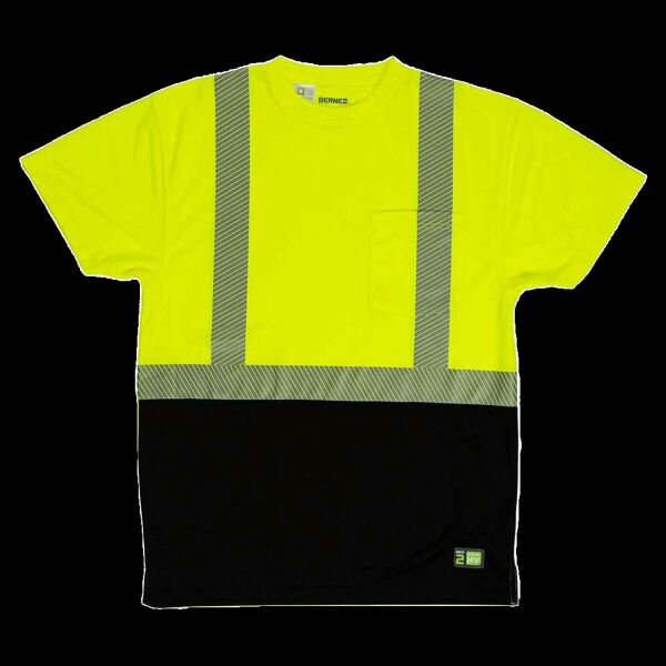 Men's Hi-Vis Class 2 Color Blocked Pocket T-Shirt Thumbnail