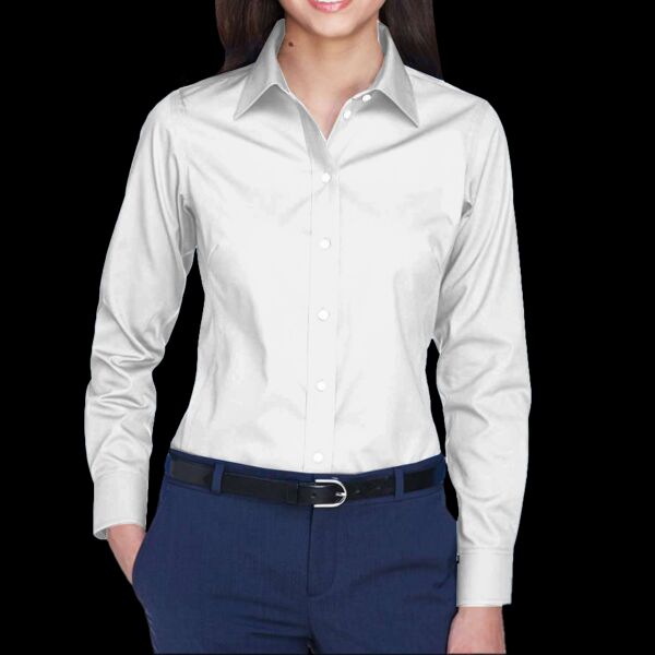 Women's Crown Collection® Oxford Woven Dress Shirt Thumbnail