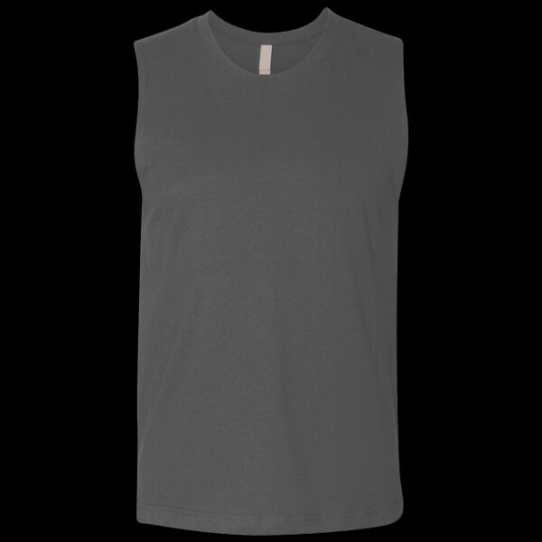 Unisex Heavyweight Cotton Garment-Dyed Mid-Length Muscle Tee Thumbnail