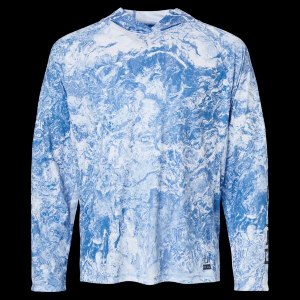 Men's Pursuit Mossy Oak Printed Hooded Long Sleeve T-Shirt Thumbnail