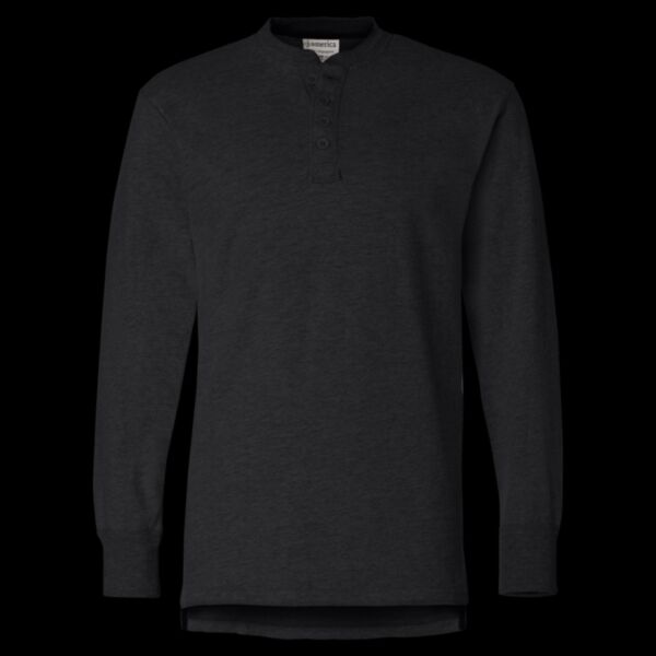 Men's Vintage Brushed Jersey Henley Thumbnail