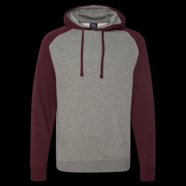 Unisex Raglan Hooded Sweatshirt Thumbnail