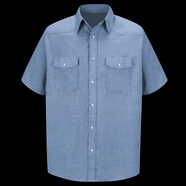 Men's Deluxe Western Style Short Sleeve Shirt Thumbnail