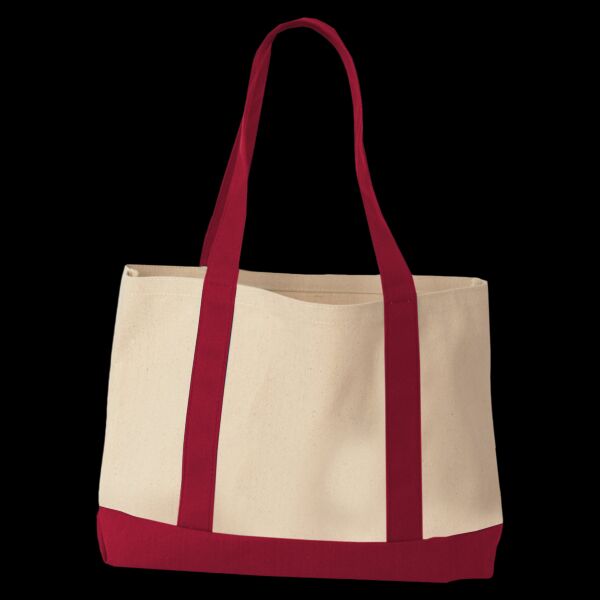 Windward Large Cotton Canvas Classic Resort Tote Thumbnail