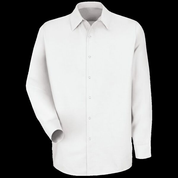 Men's Specialized Pocketless Poplin Long Sleeve Work Shirt Thumbnail