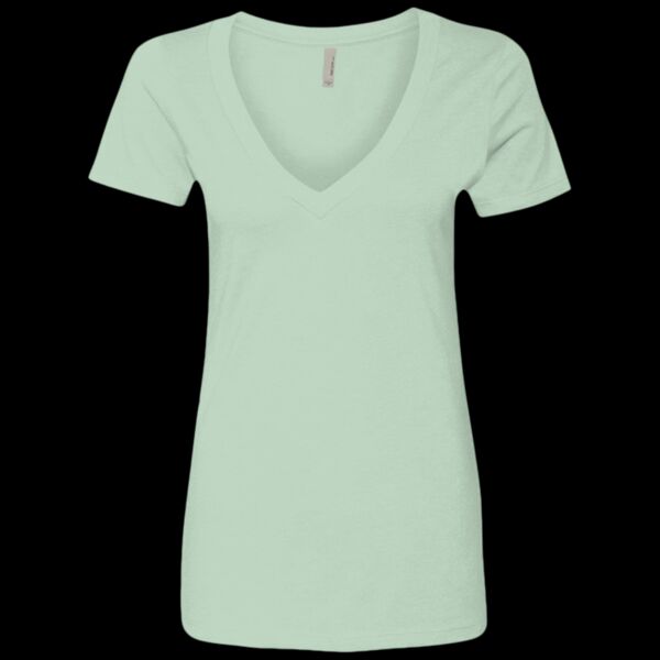 Women’s CVC Deep V-Neck T-Shirt Thumbnail