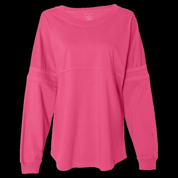 Women's Jersey Pom Pom Long Sleeve T-Shirt Thumbnail