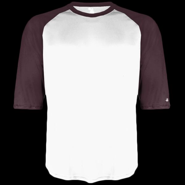 Men's B-Core Three-Quarter Sleeve Baseball T-Shirt Thumbnail