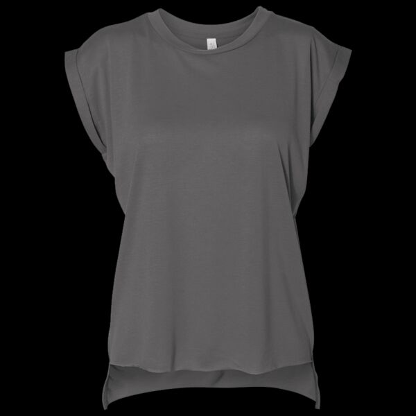 Women’s Flowy Rolled Cuffs Muscle Tee Thumbnail
