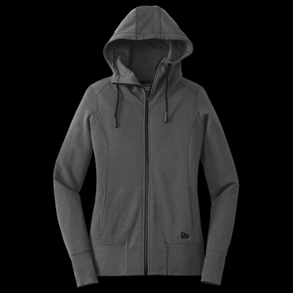 Women's Tri Blend Fleece Full Zip Hoodie Thumbnail
