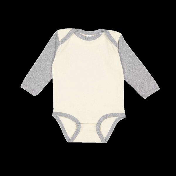 Infant Long Sleeve Baby Rib Bodysuit Thumbnail