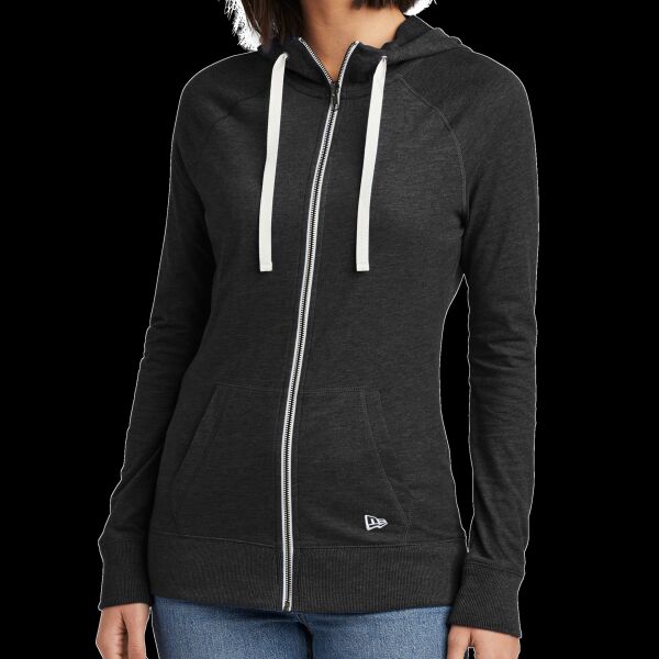 Women's Sueded Cotton Blend Full Zip Hoodie Thumbnail