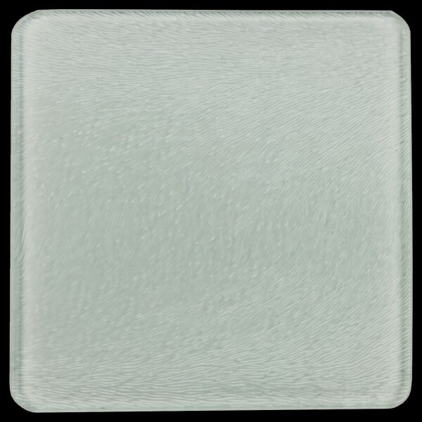 Square DyeTrans Glass Coaster, with White Sublimation Backing, 3.93" x 3.93" x .16". Tempered Textu Thumbnail