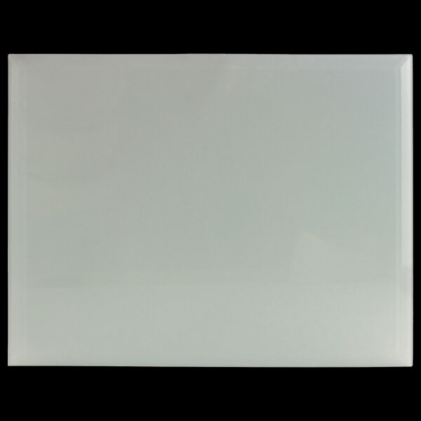 ColorLyte Photo Glass, 11"x 14"x .20 " Frosted White Flat with .5" Beveled, Rounded Edges Thumbnail