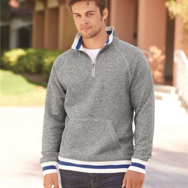 Peppered Fleece Quarter-Zip Sweatshirt Thumbnail