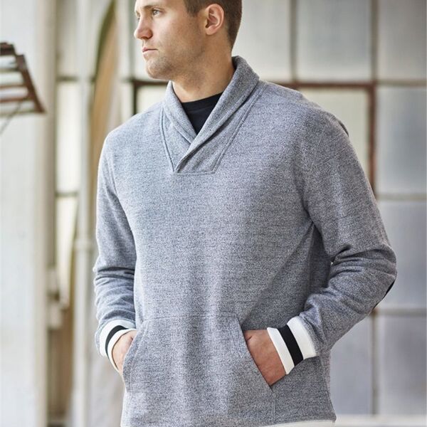 Peppered Fleece Shawl Collar Thumbnail