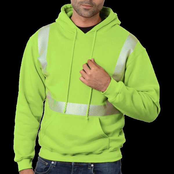 Unisex USA-Made High Visibility Hooded Sweatshirt Thumbnail
