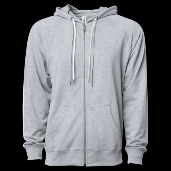 Unisex Icon Lightweight Loopback Terry Full-Zip Hooded Sweatshirt Thumbnail
