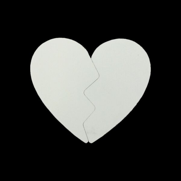 Two Piece Heart Shaped Photo Magnet Set Thumbnail