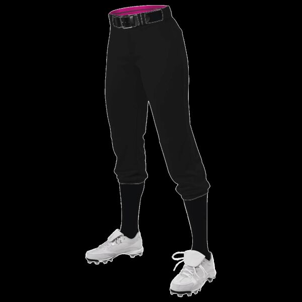 Girls' Premium Fastpitch Softball Pants with Belt Loops Thumbnail