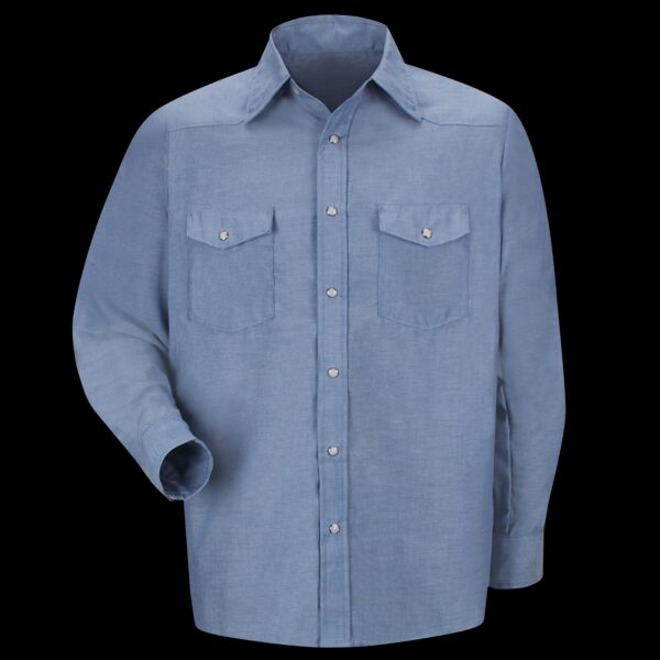Men's Tall Deluxe Western Style Long Sleeve Shirt Thumbnail