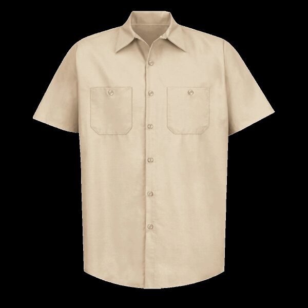 Men's Tall Industrial Short Sleeve Work Shirt Thumbnail