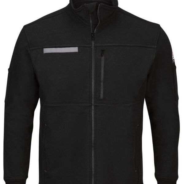 Men's Tall Zip Front Fleece Jacket-Cotton /Spandex Blend Thumbnail