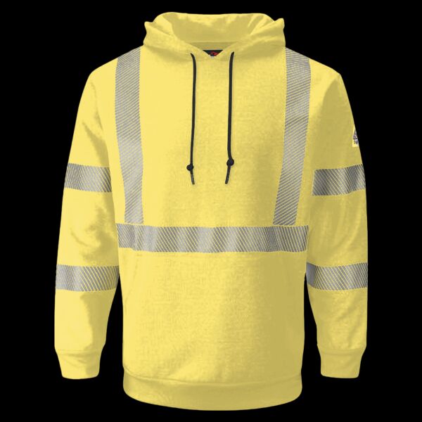 Men's Hi-Visibility Hooded Sweatshirt Thumbnail