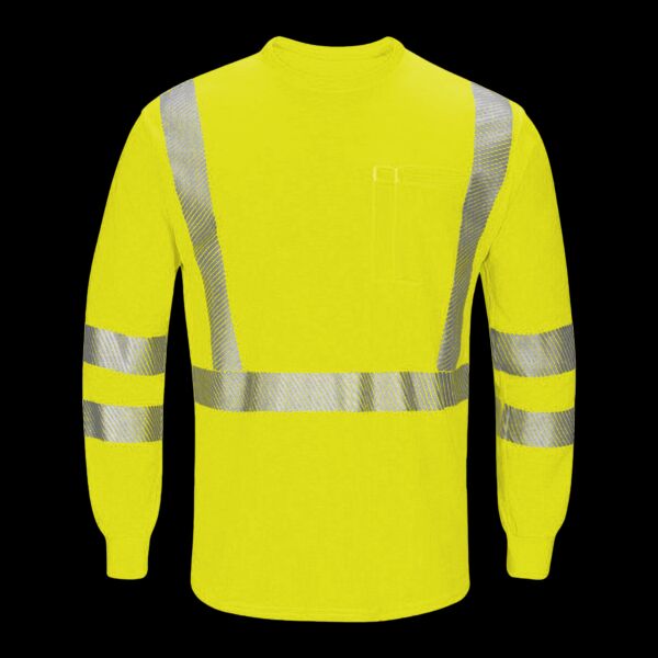 Men's Tall Hi-Visibility Lightweight Long Sleeve T-Shirt Thumbnail