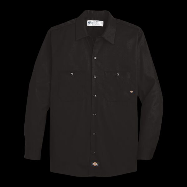 Men's Tall Industrial Cotton Long Sleeve Work Shirt Thumbnail