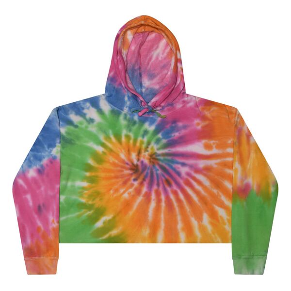 TIE DYE CROP HOODIE Thumbnail