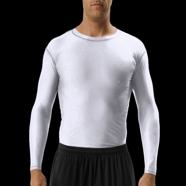 Adult Polyester Spandex Long Sleeve Compression T-Shirt Thumbnail