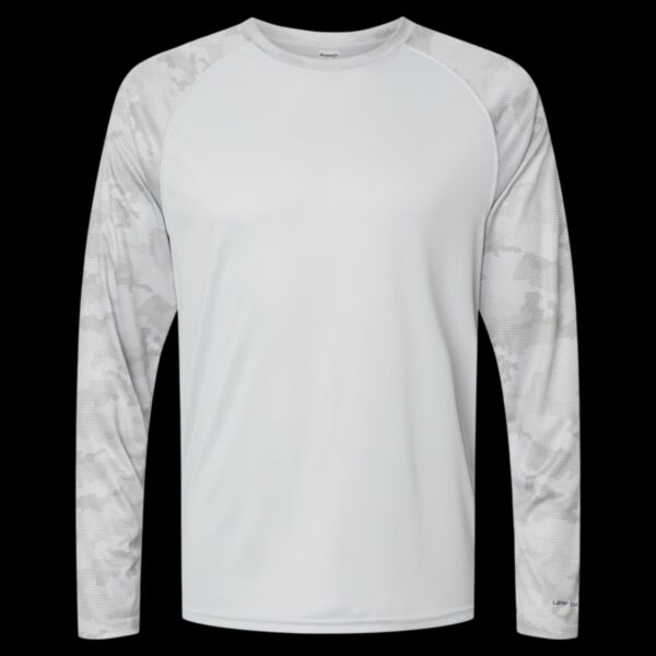 Cayman Performance Camo Colorblocked Long Sleeve T-Shirt Thumbnail
