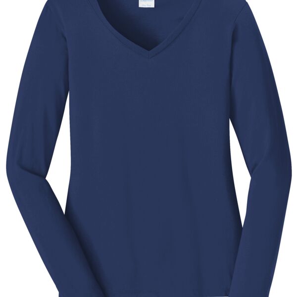 Women's Long Sleeve Fan Favorite V Neck Tee Thumbnail