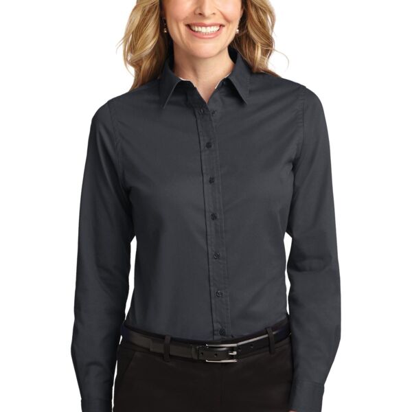 Custom Ladies Long Sleeve Easy Care Shirt Thumbnail