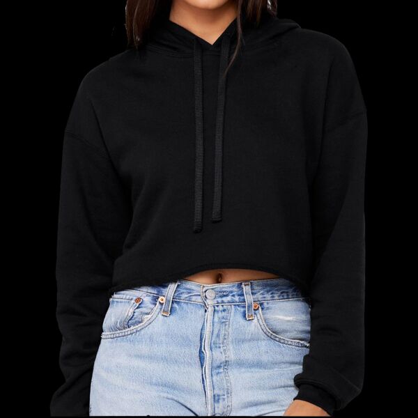 Women's Sponge Fleece Cropped Fleece Hoodie! Thumbnail