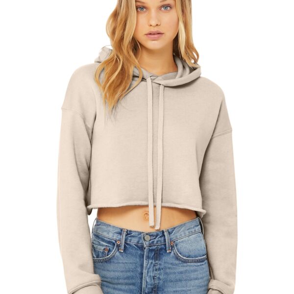 Women's Sponge Fleece Cropped Fleece Hoodie! Thumbnail