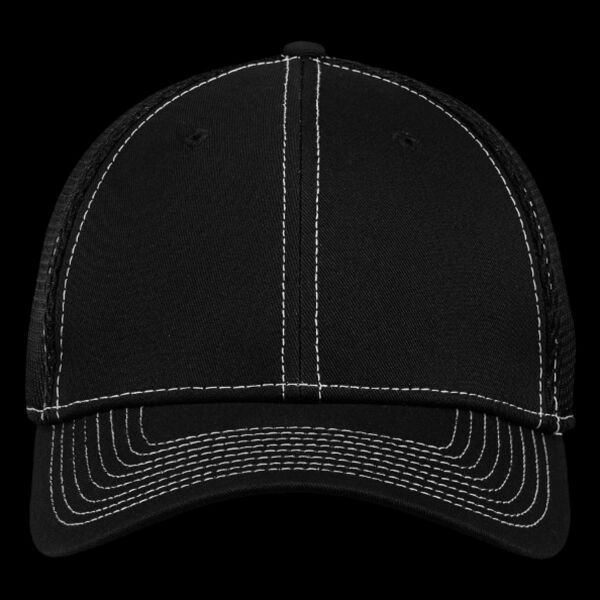 Stretch Mesh-Contrast Stitch Cap Thumbnail