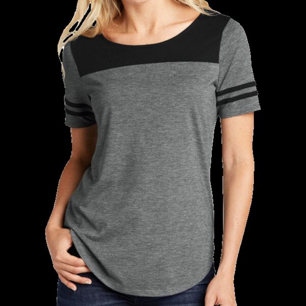 ® Ladies PosiCharge ® Tri Blend Wicking Fan Tee Thumbnail