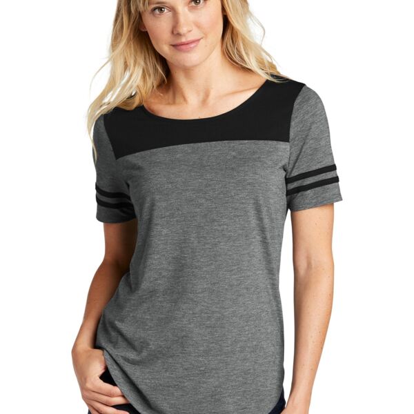 ® Ladies PosiCharge ® Tri Blend Wicking Fan Tee Thumbnail