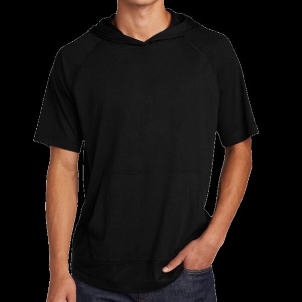 ® PosiCharge ® Tri Blend Wicking Short Sleeve Hoodie Thumbnail