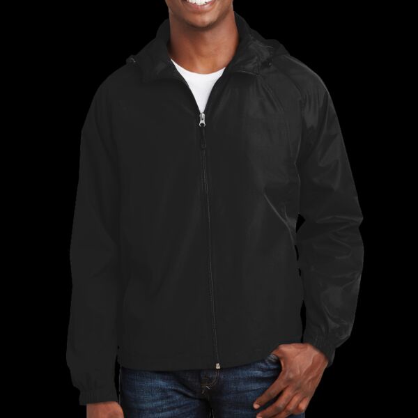 Personalized Hooded Raglan Jacket Thumbnail