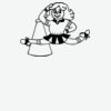 Eight Pearl Button Chef Coat Thumbnail